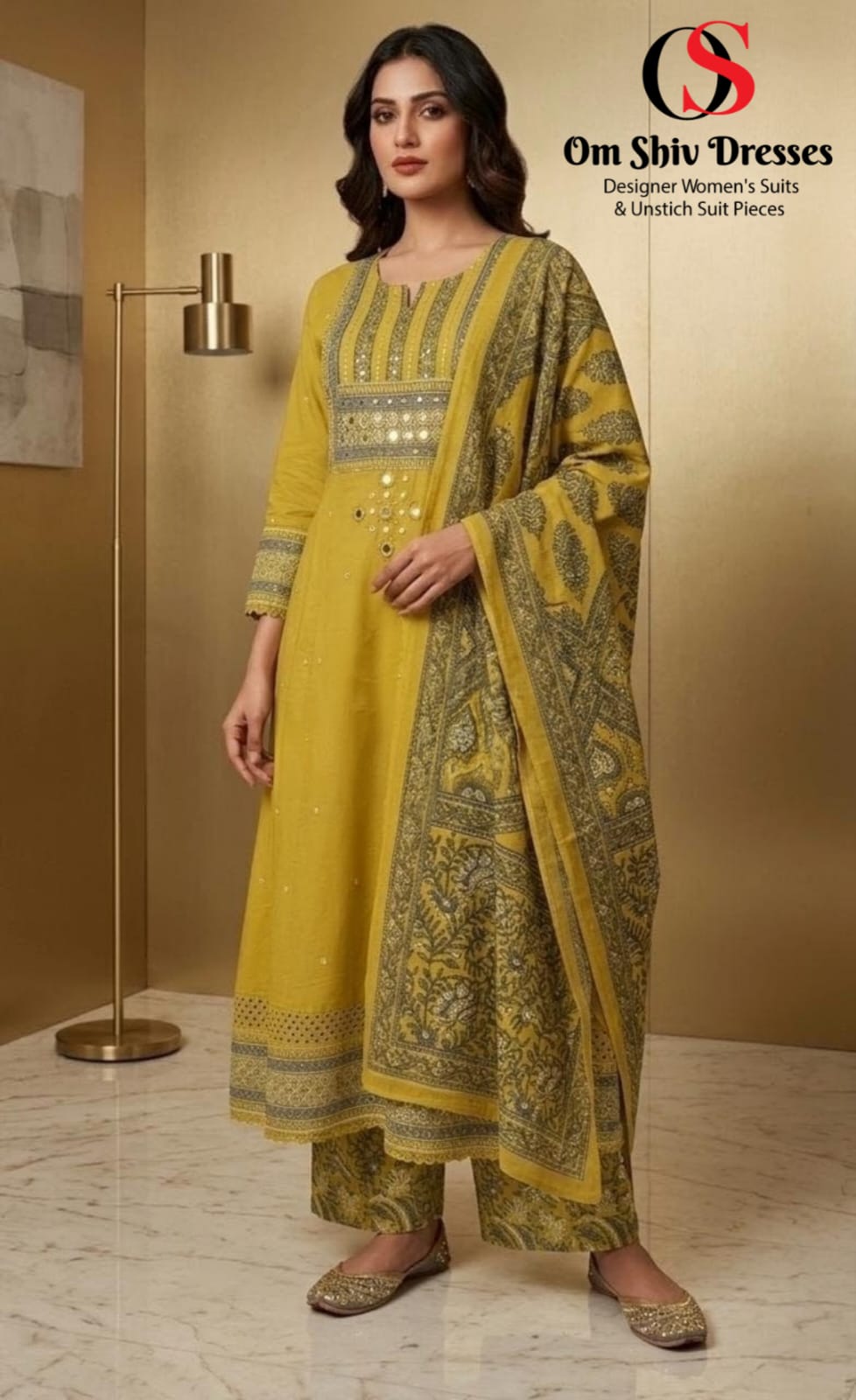 BigSize Pure Cotton Traditional Anarkali 3piece